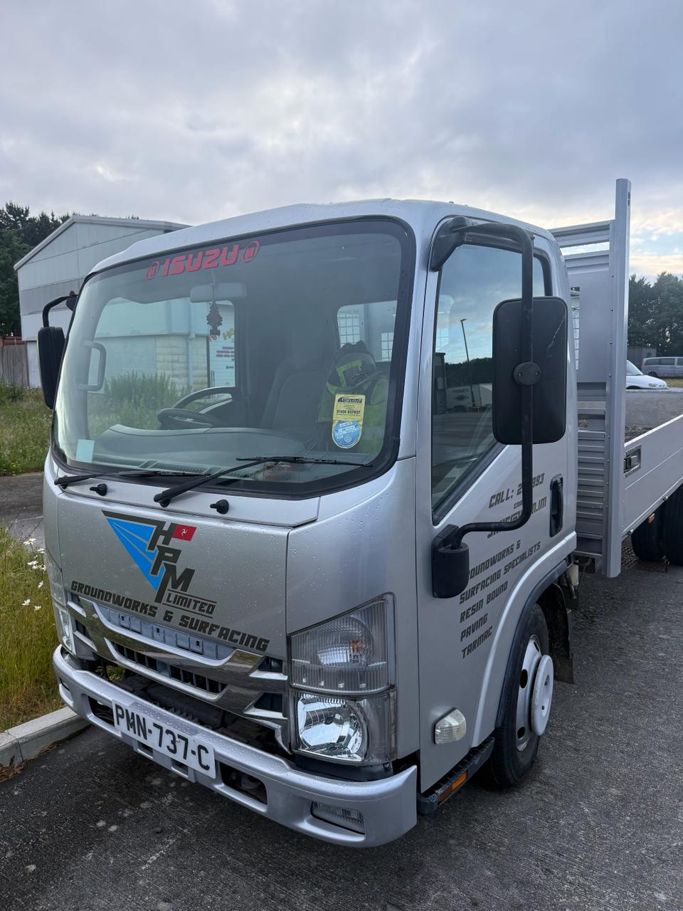HPM Isuzu flatbed truck Isle of Man