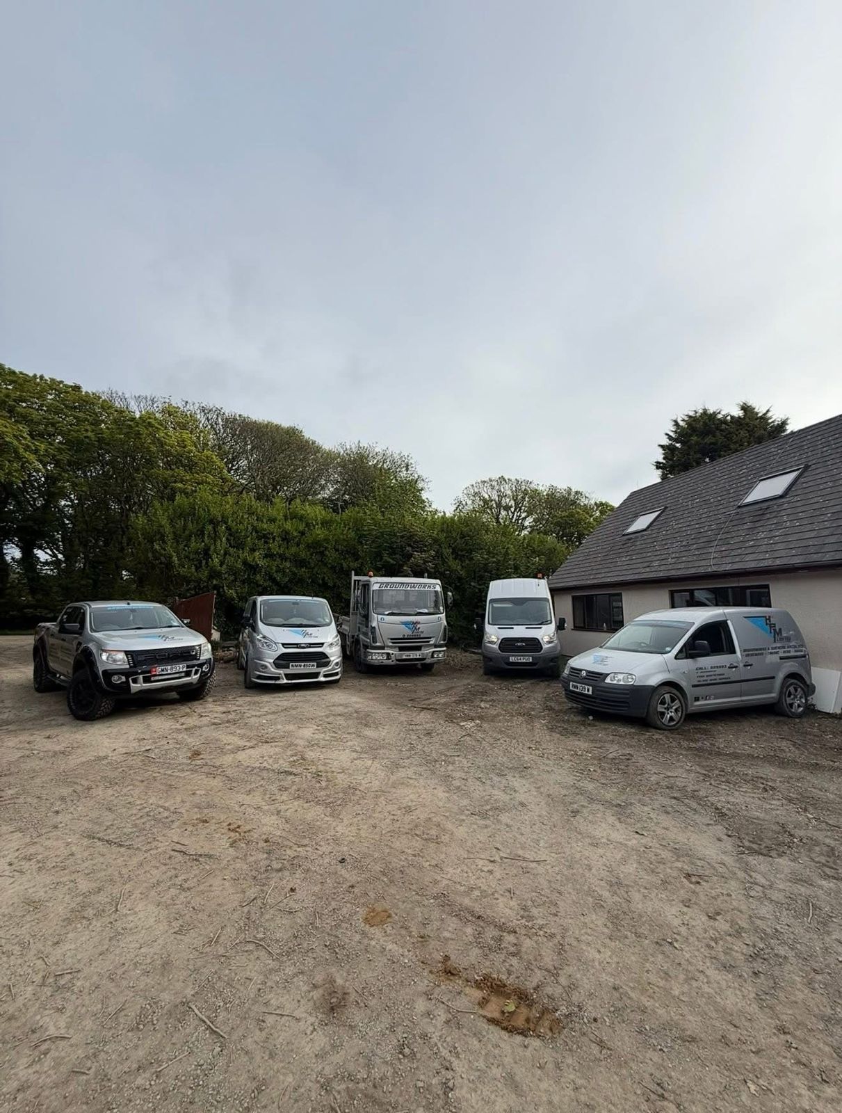 Block paving driveway herringbone border Isle of Man
